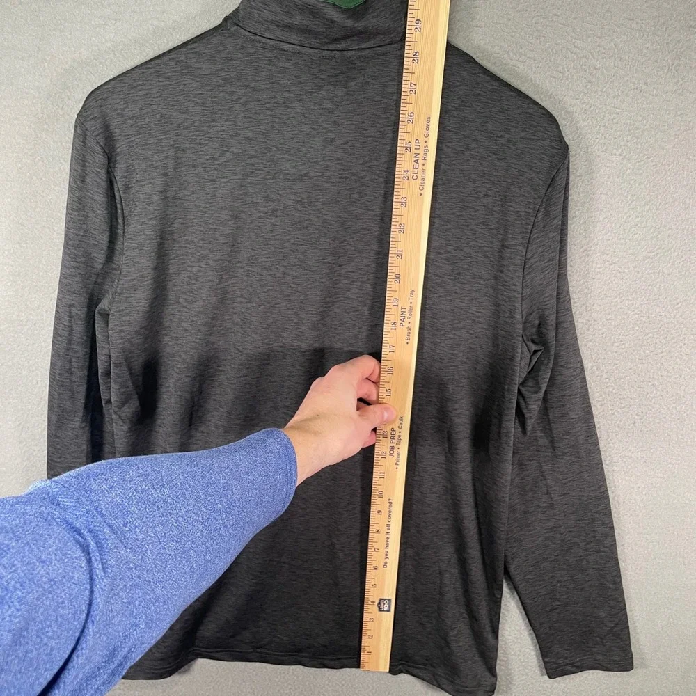 Colosseum Quarter Zip Pullover Mens‎ Medium Gray Excellent EMU Eastern Michigan